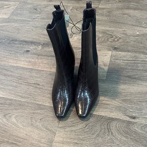 Worthington Brown Textured Heeled Boots